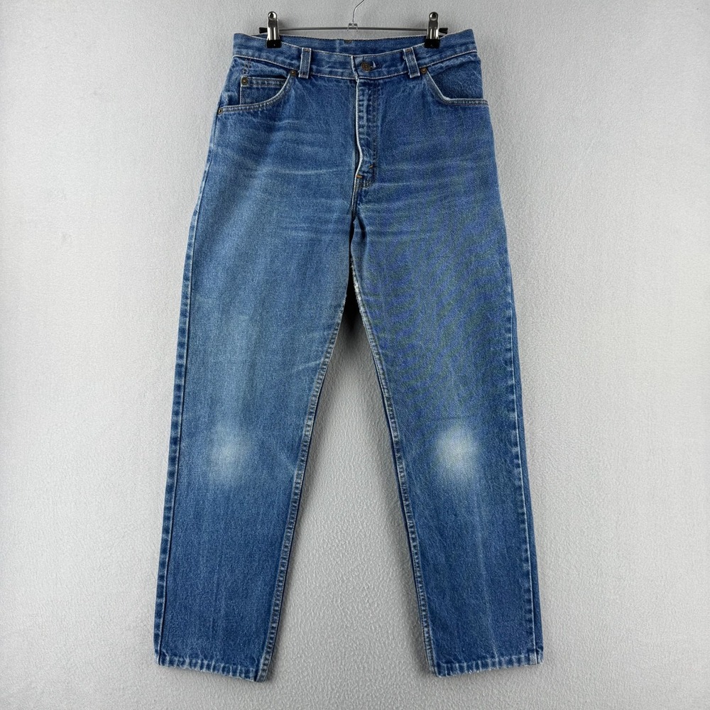 Vintage Levis Jeans Womens Junior 13 Fits 29x28 Straight Leg‎ 80s Orange Tab USA